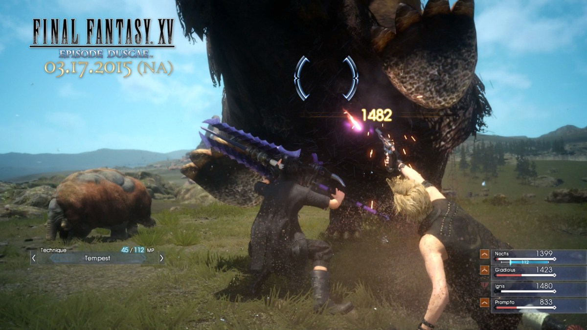 Slower, stronger attacks with big swords ffxv episode duscae