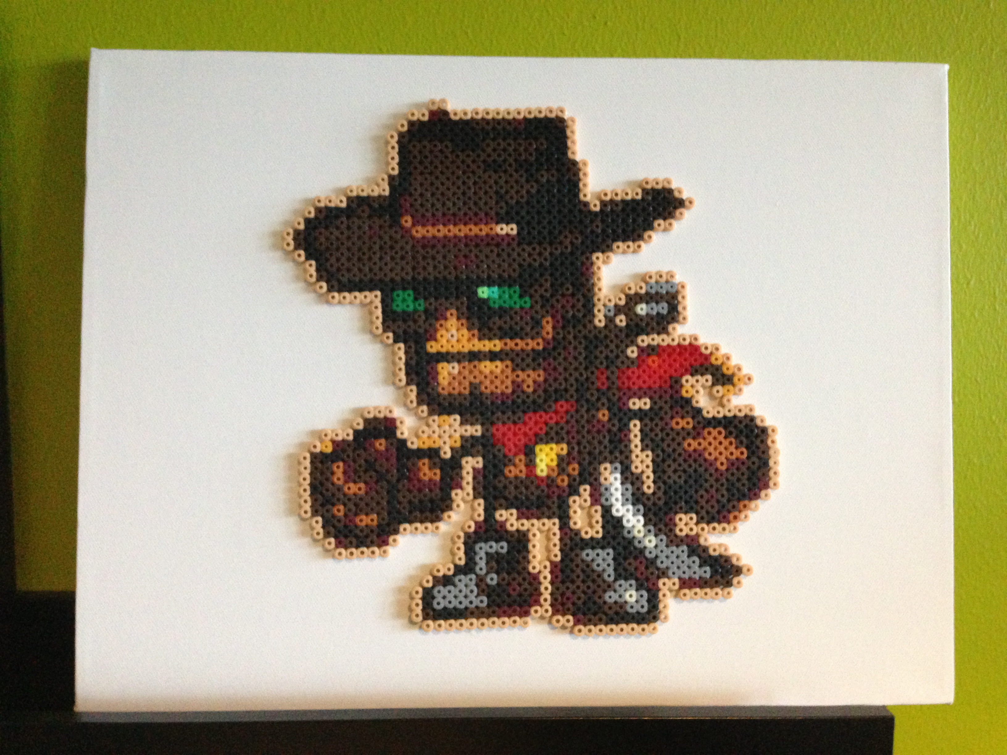 A fan of Steamworld Dig sent in this recreation of Rusty, made from beads. It takes pride of place in the office.