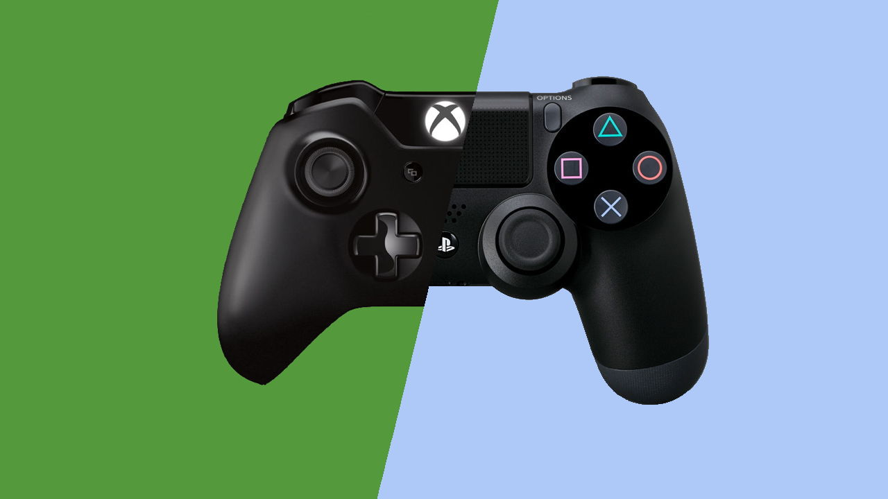 Image of the PS4 and Xbox One controllers