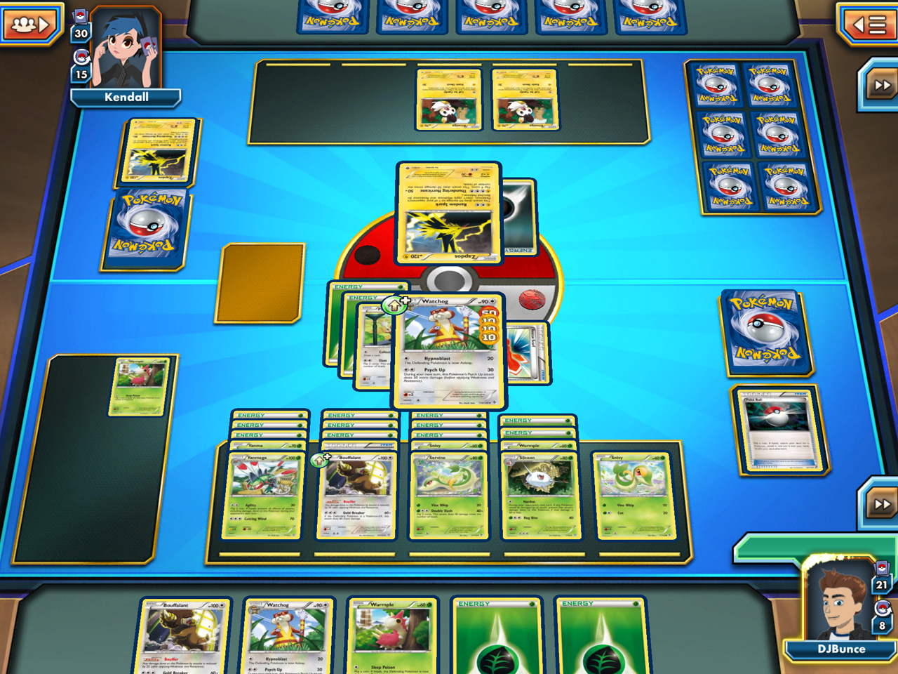 Pokemon TCGO battle