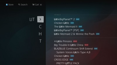 Playstation Store screenshot