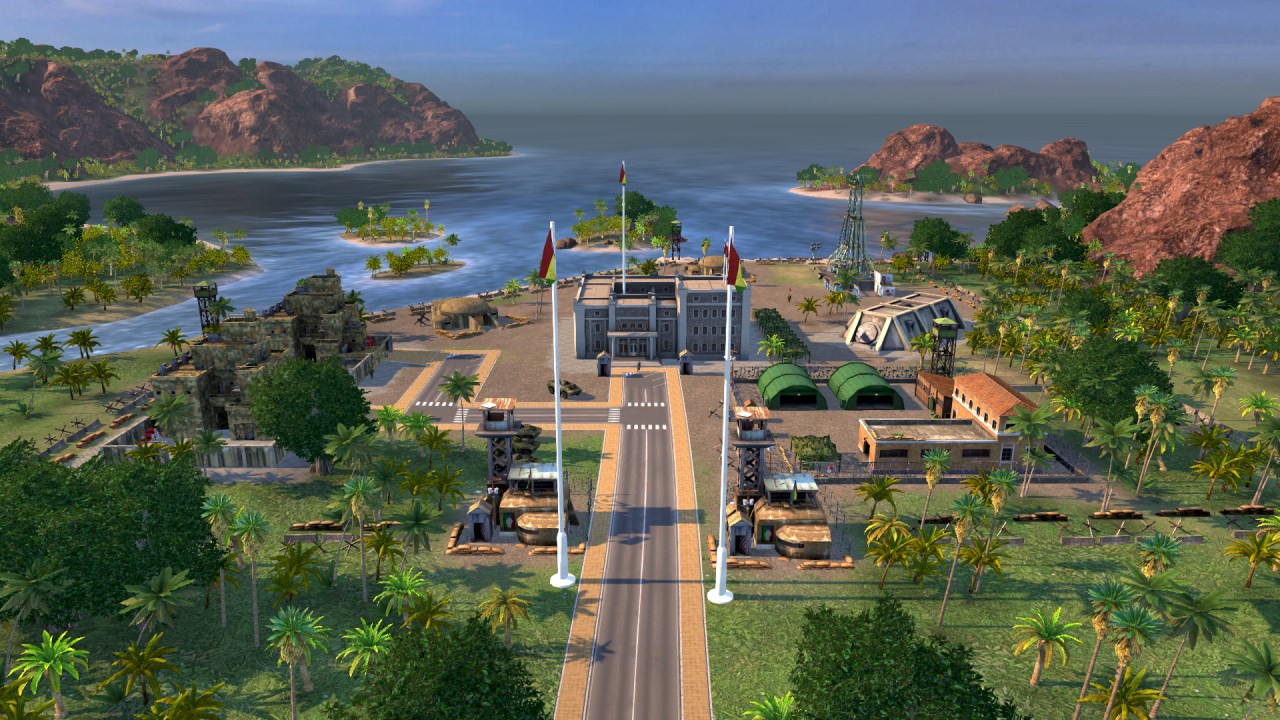 Screenshot of the Waterborne expansion for Tropico 5