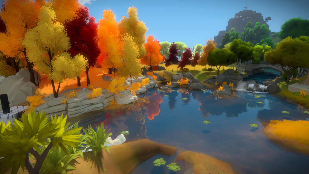 The Witness game screenshot of a lake