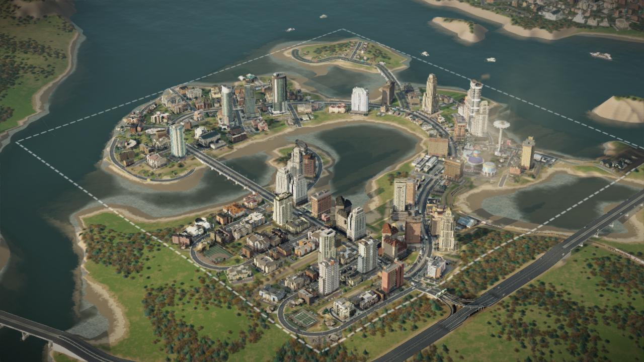 Cities: Skylines in wide view