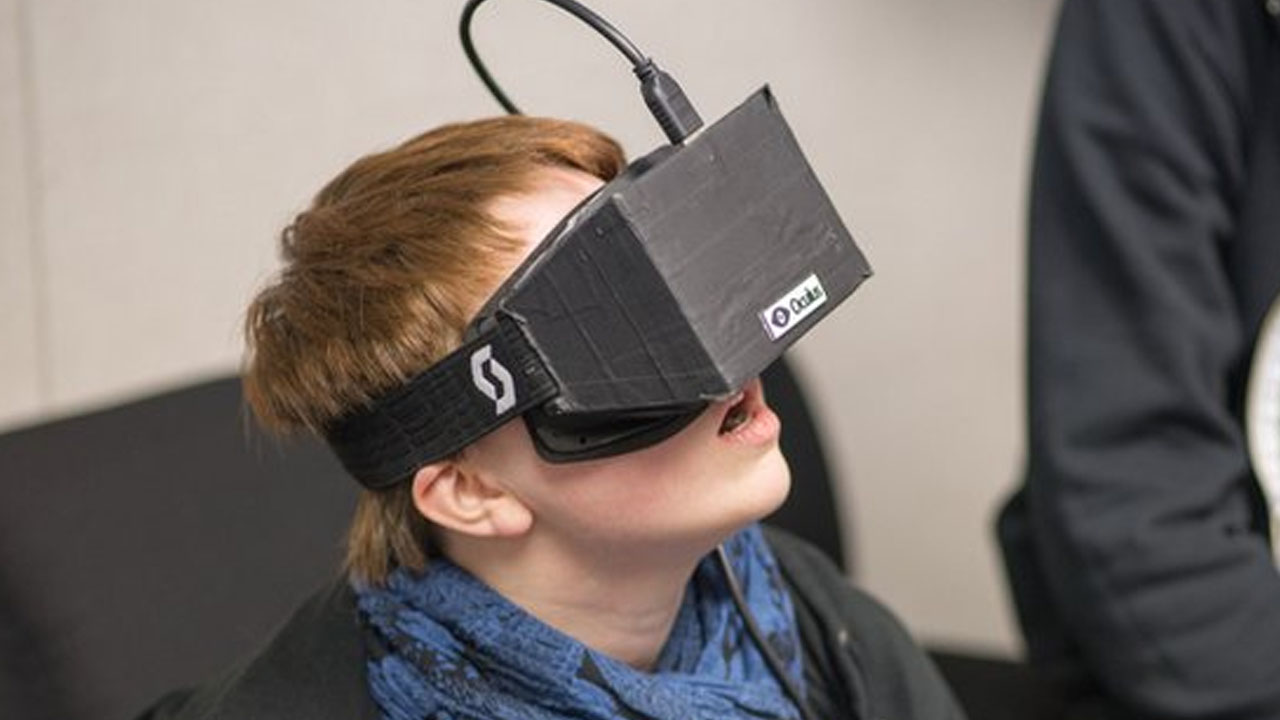 Oculus VR Headset Being worn