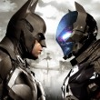 Promo art of Batman Facing off against the Arkham Knight