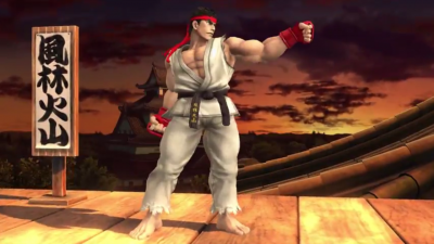 Ryu in Smash Bros
