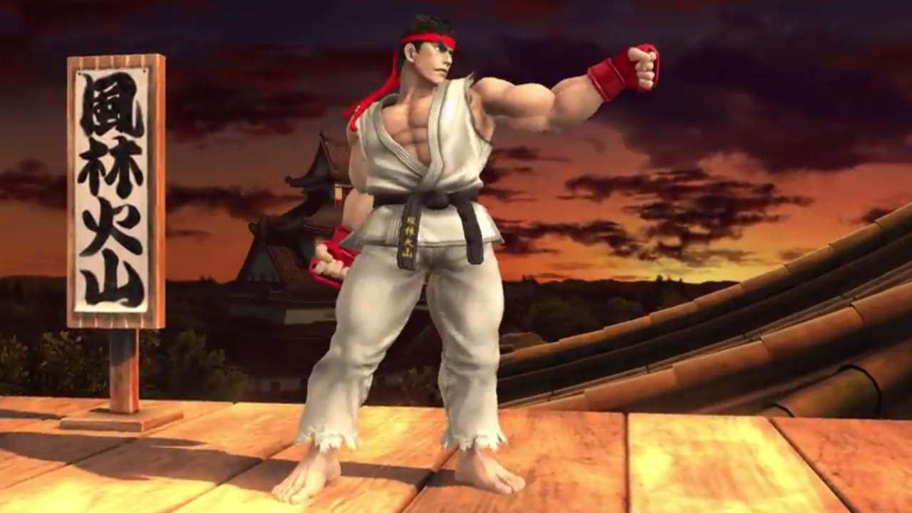 Ryu in Smash Bros