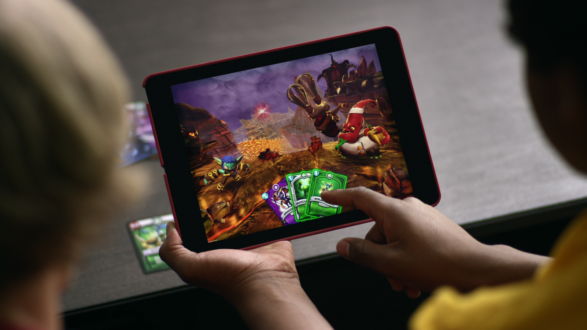 As if parents aren't already being punished enough by their kids, Activision is spinning off Skylanders into a collectible card game. Joy Joy!